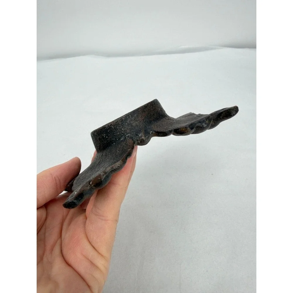 Cast Iron Butterfly Shaped Votive Candle Holder Rustic Primitive Nature Decor